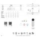 Lustre cu ventilator - Ventilator cu 2 palete si telecomanda IPANEMA II negru/ aspect lemn MA-9038