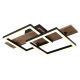 Plafoniera LED design slim JEFFRY aspect lemn 67350-16 GL GL