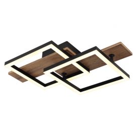 Plafoniera LED design slim JEFFRY aspect lemn 67350-16 GL GL