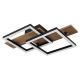 Plafoniere - Plafoniera LED design slim JEFFRY aspect lemn 67350-16 GL GL