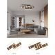 Plafoniere - Plafoniera LED design slim JEFFRY aspect lemn 67350-16 GL GL