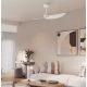 Lustre cu ventilator - Ventilator cu 2 palete si telecomanda IPANEMA II alb/ aspect lemn MA-9039