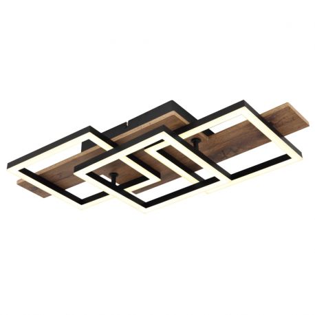 Plafoniere - Plafoniera LED design slim JEFFRY aspect lemn 67350-24 GL