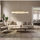 Pendule, Lustre suspendate - Lustra suspendata, Metal Auriu Mat, Cristale Acrilice, JULIET 67348HG GL