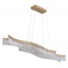 Lustra suspendata, Metal Auriu Mat, Cristale Acrilice, JULIET 67348HG GL