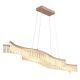 Pendule, Lustre suspendate - Lustra suspendata, Metal Auriu Mat, Cristale Acrilice, JULIET 67348HG GL