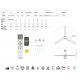 Lustre cu ventilator - Lustra LED, Ventilator Smart cu telecomanda UP AND DOWN MA-9062