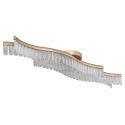 Lustra aplicata, Metal Auriu Mat, Cristale Acrilice, JULIET 67348DG GL