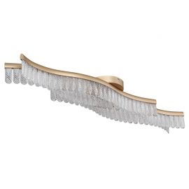 Lustra aplicata, Metal Auriu Mat, Cristale Acrilice, JULIET 67348DG GL