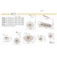 Lustre aplicate - Lustra aplicata design elegant KATRINA 60cm auriu 64135D1 GL