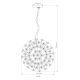 Pendule, Lustre suspendate - Lustra suspendata design elegant KATRINA 40cm auriu 64135H1 GL