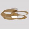 Lustra LED, Ventilator minimalist cu telecomanda, ROSE aspect lemn MA-8707 
