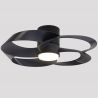 Lustra LED, Ventilator minimalist cu telecomanda, ROSE negru MA-8706 