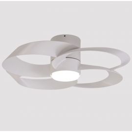 Lustre cu ventilator - Lustra LED, Ventilator minimalist cu telecomanda, ROSE alb MA-8705