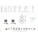 Lustre cu ventilator - Lustra LED, Ventilator minimalist cu telecomanda, ROSE alb MA-8705