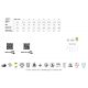 Lustre cu ventilator - Lustra LED, Ventilator cu telecomanda, USHUAIA aspect lemn MA-8719