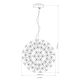 Pendule, Lustre suspendate - Lustra suspendata design elegant KATRINA 40cm crom 64135H1C GL