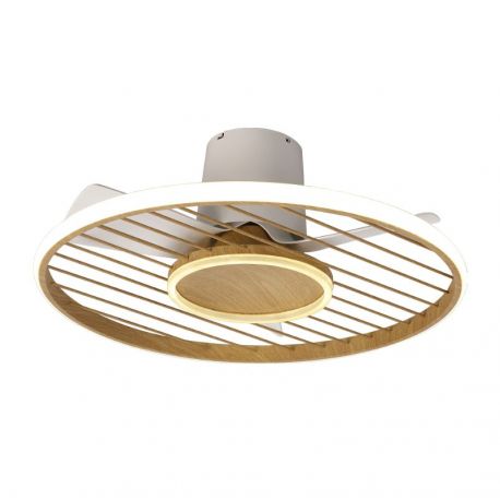 Lustre cu ventilator - Lustra LED, Ventilator cu telecomanda, SOHO aspect lemn MA-8722