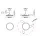 Lustre cu ventilator - Lustra LED CCT cu ventilator si telecomanda MISTRAL aspect lemn MA-8827