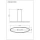 Pendule, Lustre suspendate - Lustra suspendata moderna LED CCT DELLA 67179H1 GL