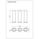 Pendule, Lustre suspendate - Lustra cu 3 pendule LED CCT DELLA 67179H2 GL