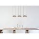 Pendule, Lustre suspendate - Lustra cu 3 pendule LED CCT DELLA 67179H2 GL