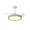Lustra LED CCT cu ventilator si telecomanda MISTRAL Mini aspect lemn MA-8830