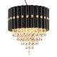 Pendule, Lustre suspendate - Lustra suspendata, Metal Negru, Cristale K5, ELEOS 63149-3 GL