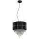 Pendule, Lustre suspendate - Lustra suspendata, Metal Negru, Cristale K5, ELEOS 63149-3 GL