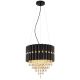 Pendule, Lustre suspendate - Lustra suspendata, Metal Negru, Cristale K5, ELEOS 63149-3 GL