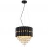 Lustra suspendata, Metal Negru, Cristale K5, ELEOS 63149-3 GL