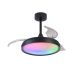Lustre cu ventilator - Lustra LED RGB CCT cu ventilator si telecomanda SIBERIA Mini MA-8761