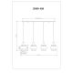 Pendule, Lustre suspendate - Lustra cu 4 pendule, Sticla Chihlimbar, Metal Bronz, MILLEY 15560-4HA GL