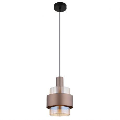 Pendule, Lustre suspendate - Lustra, Pendul, Sticla Chihlimbar, Metal Bronz, MILLEY 15560HA GL