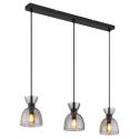 Lustra suspendata design decorativ MASSEY fumuriu 15769S-3 GL 