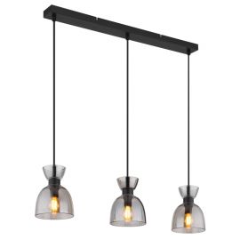 Pendule, Lustre suspendate - Lustra suspendata design decorativ MASSEY fumuriu 15769S-3 GL