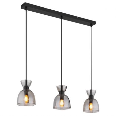 Pendule, Lustre suspendate - Lustra suspendata design decorativ MASSEY fumuriu 15769S-3 GL