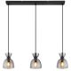Pendule, Lustre suspendate - Lustra suspendata design decorativ MASSEY fumuriu 15769S-3 GL