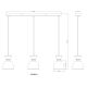 Pendule, Lustre suspendate - Lustra suspendata design decorativ MASSEY fumuriu 15769S-3 GL