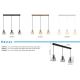 Pendule, Lustre suspendate - Lustra suspendata design decorativ MASSEY fumuriu 15769S-3 GL