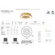 Lustre cu ventilator - Lustra LED cu Ventilator si telecomanda, IP44, INDONESIA Mini MA-8225