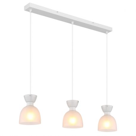 Pendule, Lustre suspendate - Lustra suspendata design decorativ MASSEY alb 15769W-3 GL
