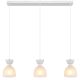 Pendule, Lustre suspendate - Lustra suspendata design decorativ MASSEY alb 15769W-3 GL