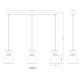 Pendule, Lustre suspendate - Lustra suspendata design decorativ MASSEY alb 15769W-3 GL