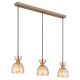 Pendule, Lustre suspendate - Lustra suspendata design decorativ MASSEY chihlimbar 15769A-3 GL