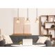 Pendule, Lustre suspendate - Lustra suspendata design decorativ MASSEY chihlimbar 15769A-3 GL