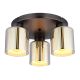 Plafoniere - Plafoniera design modern FELICIA 34,5cm negru/crom 16056-3D GL