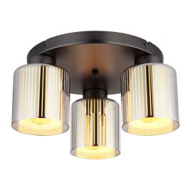 Plafoniere - Plafoniera design modern FELICIA 34,5cm negru/crom 16056-3D GL