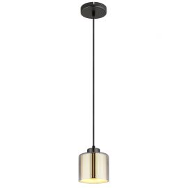 Pendule, Lustre suspendate - Pendul design modern FELICIA negru/crom 16056H GL