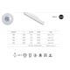 Spoturi, Proiectoare pe sina - Modul alb liniar LED 3000K, Accesoriu pentru sine trifazate Mantra, CRETA MA-8359